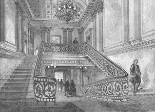 Staircase in Northumberland House, 1897. Artist: Unknown.
