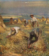 'Tying the Sheaves', 1902, (1923).  Artist: George Clausen.