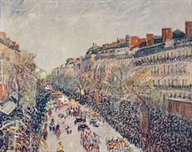 'La Mi-Careme sur les Boulevards', 1897. Artist: Camille Pissarro.