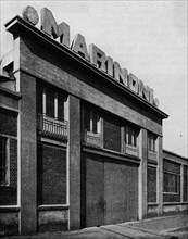 'Facade of the Ateliers Marinoni, Montataire (Oise) architects, Perret Freres', c1928. Artist: Unknown.