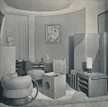 'Boudoir from the Salon des Artistes Decorateurs, 1929, by DIM', c1930.