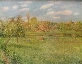 'Apple Trees at Eragny, Morning Sunshine', c1896. Artist: Camille Pissarro.