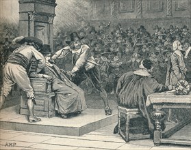 Scene in the House of Commons: the Speaker coerced, 1629 (1905). Artist: Unknown.