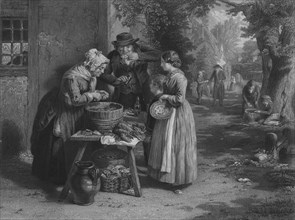 'The First Day of Oysters', 1863. Artist: William Greatbach.