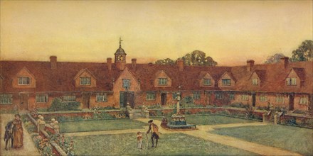 'The Churchill Cottage Homes, Somerset. Silcock and Reay, Architects', 1907. Artist: Unknown.