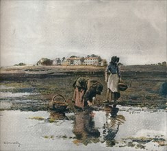'Mussel Picking', c1908. Artist: William Page Atkinson Wells.