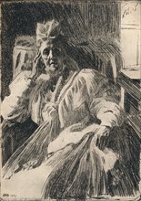 An Etching of the Dowagger Queen of Sweden, c1909. Artist: Anders Leonard Zorn.