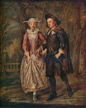 'Lovers in a Park', 1745 (1931). Artist: Marcellus Laroon the Younger.