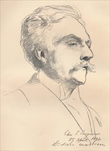 'Portrait-Sketch of M. Gabriel Faure', c1889. Artist: John Singer Sargent.