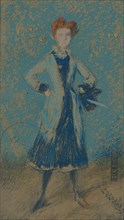 'The Blue Girl', c1874. Artist: James Abbott McNeill Whistler.