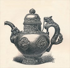 'Tibetan Tea-Pot with Dragon Spout and Handle Showing Chinese Influence', c1904. Artist: Unknown.