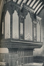'Organ in Towyn Parish Church', c1910. Artist: Unknown.