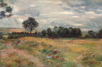 'Harvest at Broomieknowe', 1896. Artist: William McTaggart.