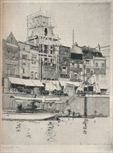 'The Quay, Bristol', c1918. Artist: Frederick Charles Richards.