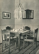 'Dining-Table and Chairs designed by Willem Penaat', 1928. Artist: Unknown.