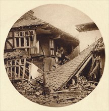 Air raid damage in Croydon, 1915 (1935). Artist: Unknown.
