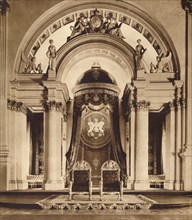 Thrones in the ballroom at Buckingham Palace, 1935. Artist: Unknown.