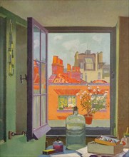 'A Window in Warren Street', c1922. Artist: F Gregory Brown.