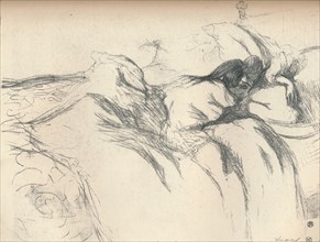 'Woman Waking Up in Bed ', 1896. Artist: Henri de Toulouse-Lautrec.