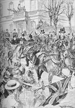 Queen Victoria's last visit to London, March, 1900 (1906). Artist: Unknown.