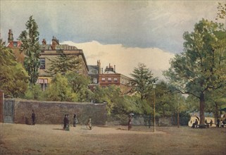 'Spring Gardens from the Mall', Westminster, London, c1880 (1926). Artist: John Crowther.