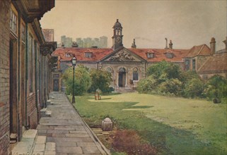'Lady D'Acre's Almshouses, garden front', c1880 (1926). Artist: John Crowther.