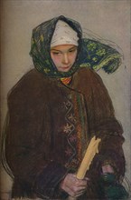 'A Ruthenian Peasant Girl', c1907. Artist: Theodor Axentowicz.