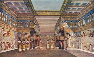 Ancient civilisation: within the palace of an Assyrian king, 1907. Artist: Unknown.