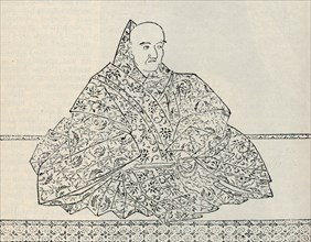 Emperor Go-Uda of Japan, in whose reign the Mongol Armada was destroyed, 1907. Artist: Unknown.