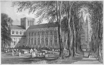'Winchester Cathedral', c1858.  Artist: Newman & Co.