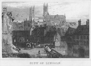 'City of Lincoln', 1845. Artist: Thomas Dugdale.