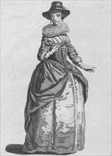 'Habit of the Lady Mayoress of London in 1640', 1776. Artist: Unknown.