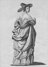 'Habit of a Merchant's Wife of London in 1640', 1776. Artist: Unknown.