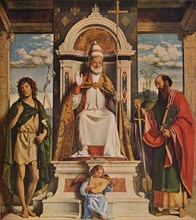 Saint Peter enthroned with Saints, John the Baptist and Saint Paul', c1516. Artist: Giovanni Battista Cima da Conegliano.