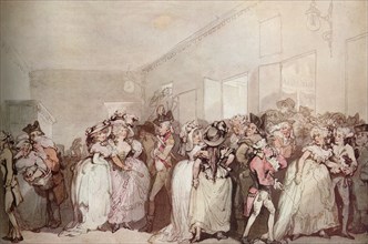 'Box Lobby Loungers of 1785', c1785. Artists: Thomas Rowlandson, Otto Limited.