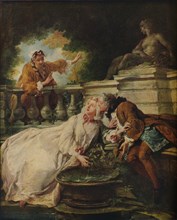 'The Alarm, La Gouvernante Fidele', 1723. Artist: Jean Francois de Troy.