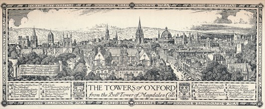 'The Towers of Oxford', 1905. Artist: Edmund Hort New.