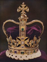 'The Crown of England, St Edward's Crown', c1937. Artist: Unknown.