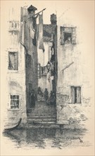 'A Street in Venice', 1895. Artist: Charles Edward Holloway.