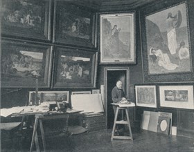 'Puvis De Chavannes in his Studio', c1897. Artist: Unknown.