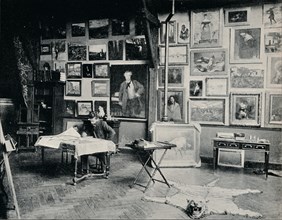 'P. Roll in his Studio', c1897. Artist: Unknown.