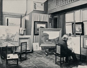 'C. Cazin in his Studio', c1897. Artist: Unknown.