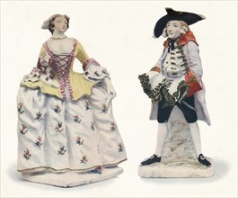 'Exceptionally Rare Bow Porcelain Figures Decorated in Colours', c1750. Artist: Unknown.