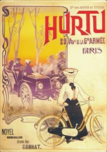 Advertisement for Hurtu cars and bicycles, c1900s. Artist: Unknown.