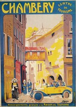 Advertisement for tourism at Chambery, France, c1920s. Artist: Unknown.