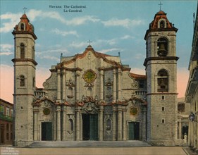Havana Cathedral, Cuba, c1920.  Artist: Unknown.
