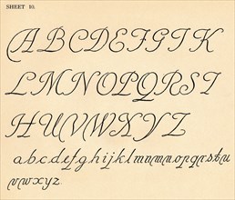 Sheet 10, from a portfolio of alphabets, 1929. Artist: Unknown.