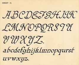 Sheet 11, from a portfolio of alphabets, 1929. Artist: Unknown.