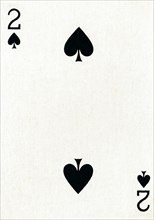 2 of Spades from a deck of Goodall & Son Ltd. playing cards, c1940. Artist: Unknown.