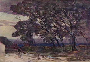 'A Stormy Evening', c1890. Artist: Alfred Edward East.
